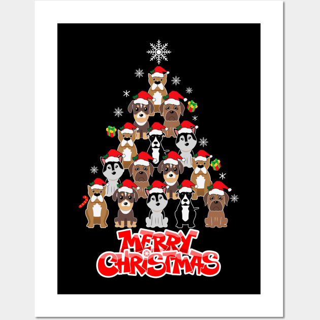 Christmas Dog Wall Art by Bro Aesthetics